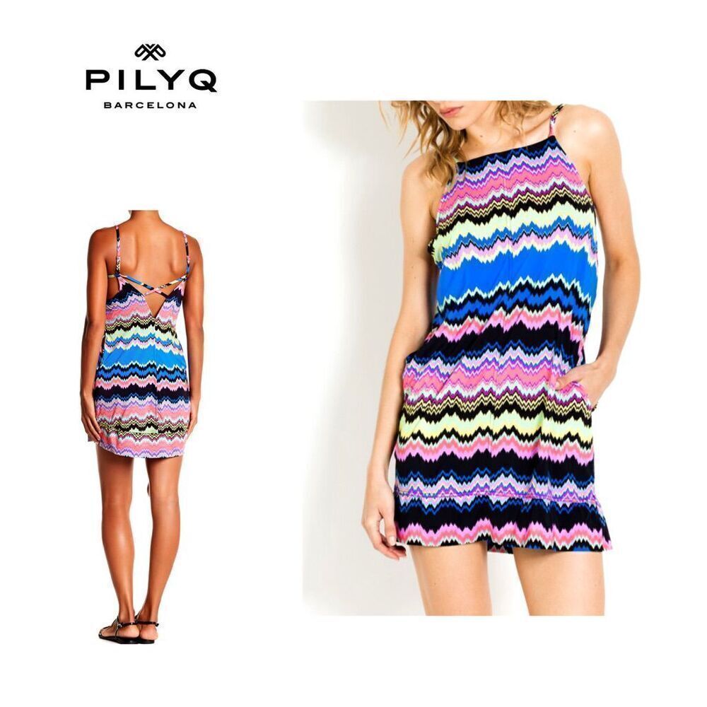 New. PILYQ chevron dress/coverup. Normally $154. M/L